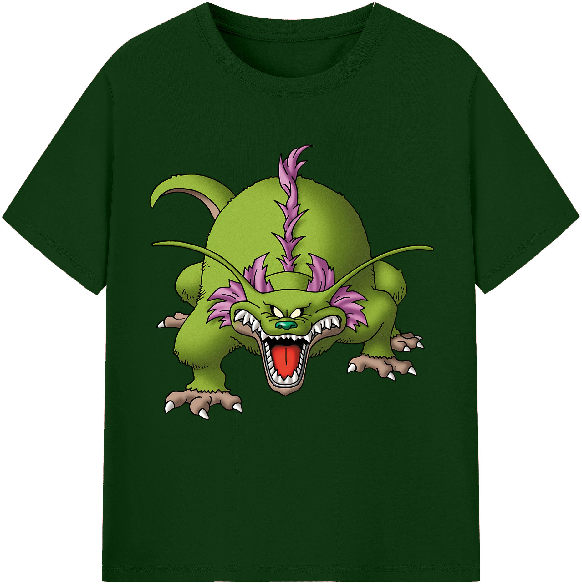 （画像用） ドラゴンクエスト Doragon Kuesuto Dragon Quest 綿100％半袖Tシャツ（フロントプリント）